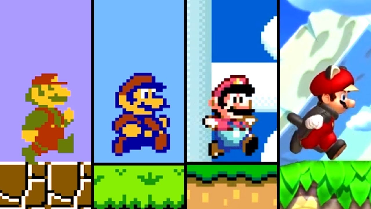 Youtube-A Super Mario figura evolúciója