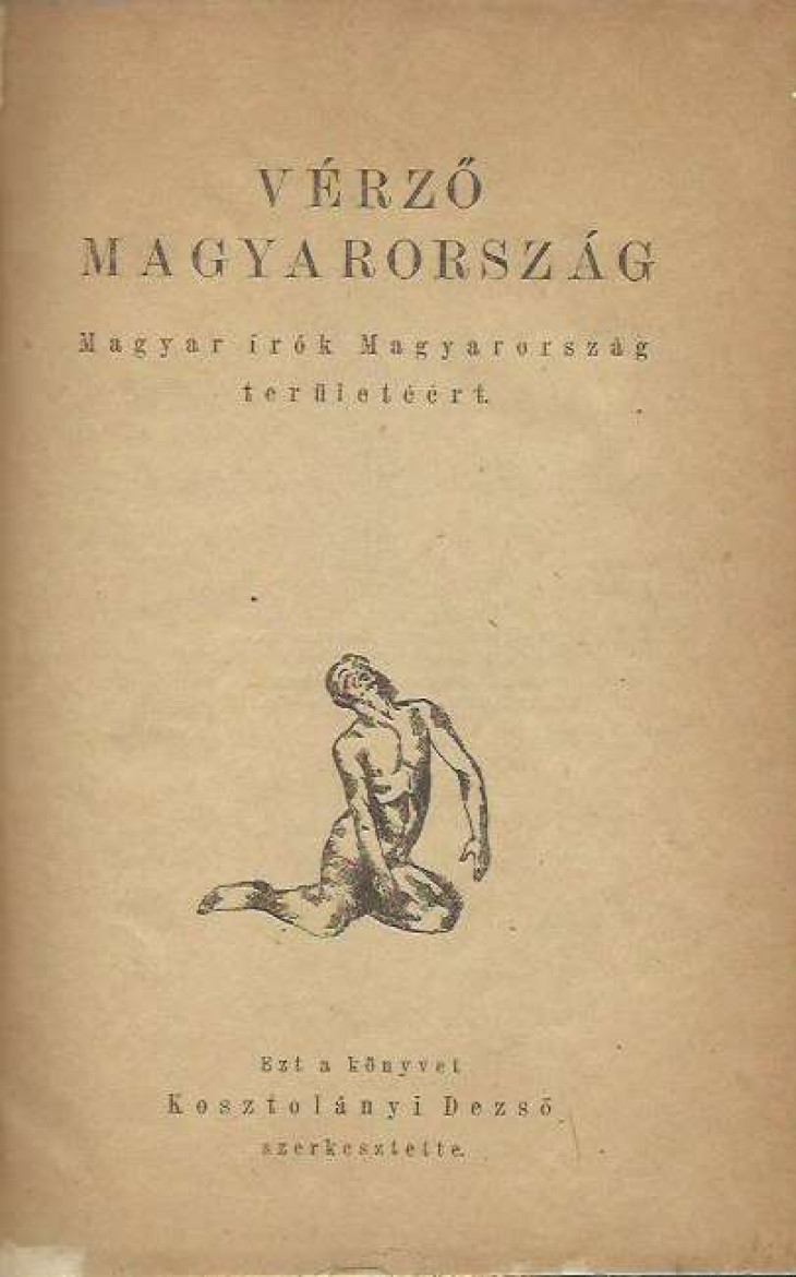foantikvarium.hu-A Kosztolányi Dezső által szerkesztett Vérző Magyarország című kötet