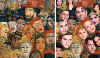 Eleven festmények a kaposvári színésznövendékektől