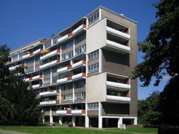 Manfred Brückels-Lakóépület a Hansában, 1950-es évek