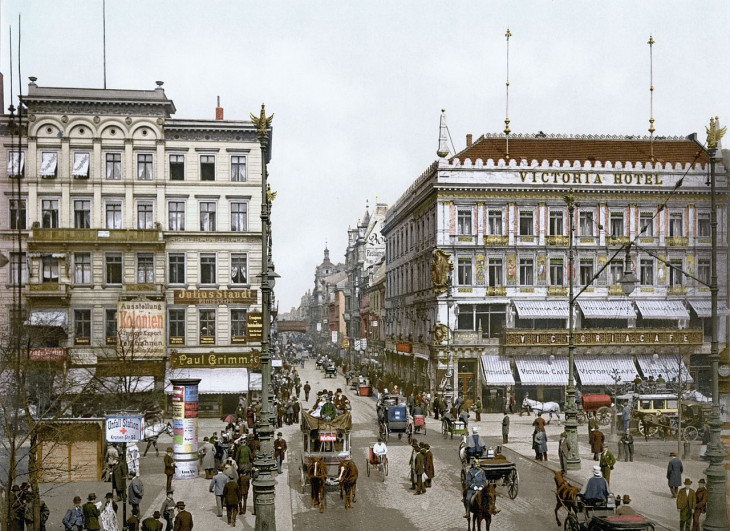 taringa.net-Berlin, Unter den Linden, Victoria Hotel, 1900 körül